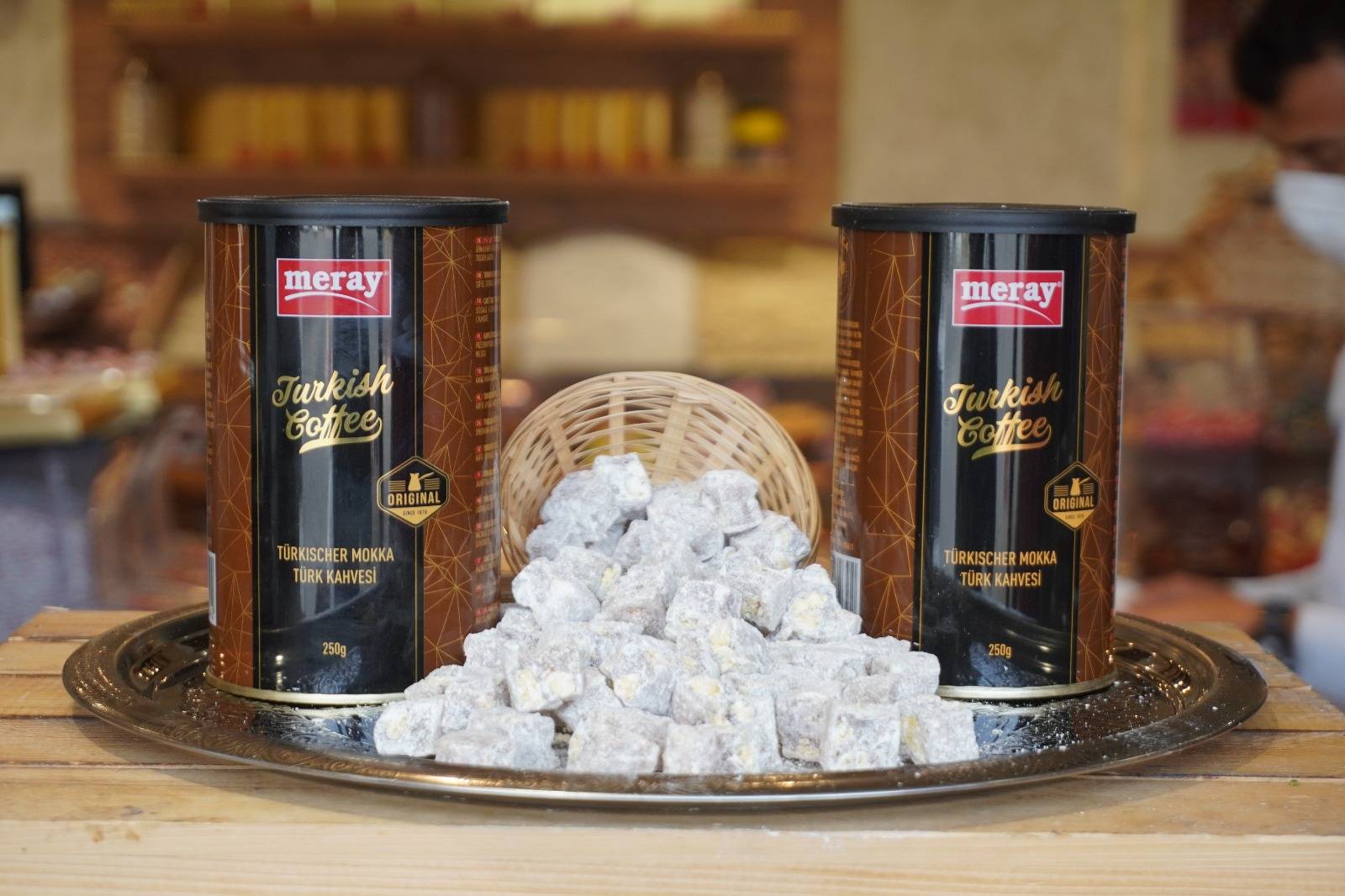 Meray Kuruyemiş Türk Kahvesi 500 Gr ( 250 + 250 Gr) + 100 Gr Çifte Kavrulmuş Lokum Hediye